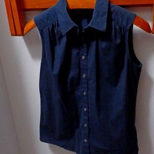 Brooks Brothers sleeveless cotton and spandex top